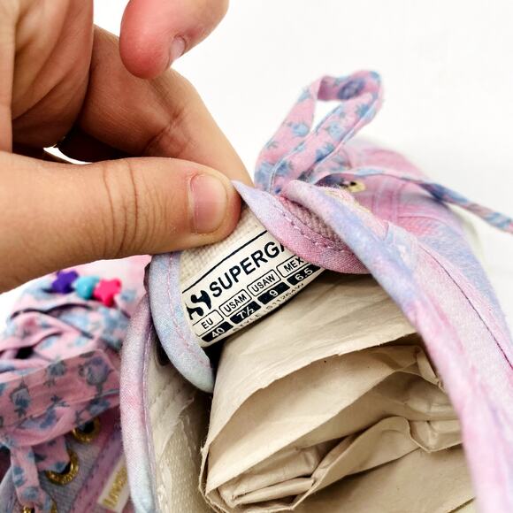 LoveShackFancy x Superaga Pink Floral Sneakers - Picture 6 of 6